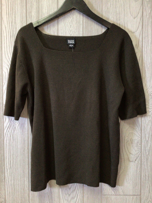 Eileen Fisher Wool Knit Sweater Size Large New